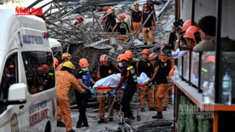 Philippines: Sập tòa nhà 10 tầng khiến 3 người chết, 17 người mất tích