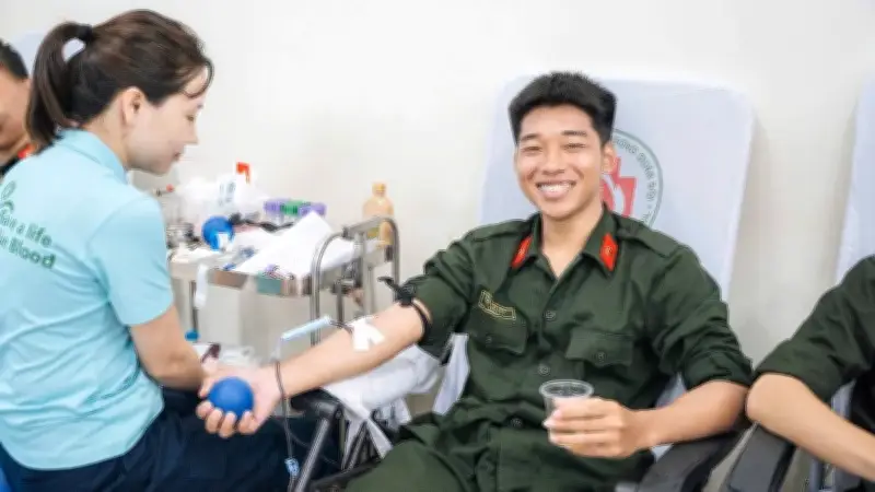 Phòng Tổ chức cán bộ Công an Hà Nội hiến máu tình nguyện, lan tỏa yêu thương