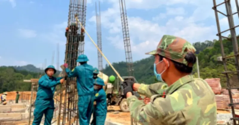 Quân khu 5 đẩy nhanh xây dựng trường nội trú liên cấp vùng biên