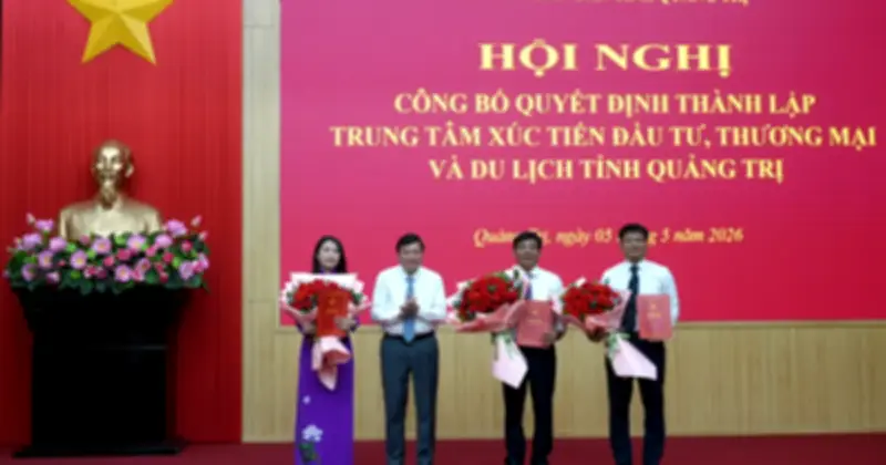 Quảng Trị thành lập Trung tâm Xúc tiến đầu tư, thương mại và du lịch