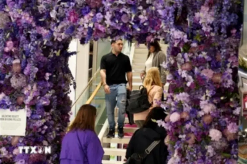Sắc hoa rực rỡ tại triển lãm Macy's 2026 ở New York