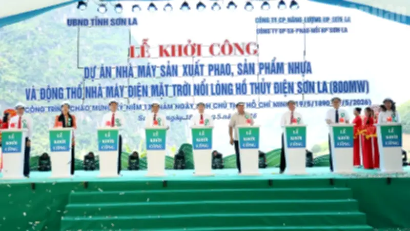 Sơn La khởi công hai dự án năng lượng tái tạo và công nghiệp hỗ trợ quy mô lớn