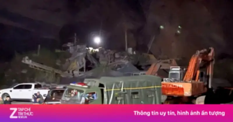 Sập mỏ đá ở Thanh Hóa: 1 người chết, 2 người mất tích