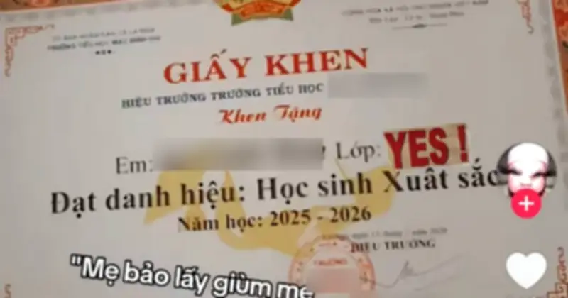 Tờ giấy khen gây bão mạng: Phép thử lọc người thiếu tinh tế