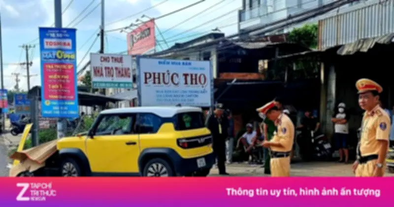 Ôtô va chạm xe điện 3 bánh ở Đồng Tháp, một người tử vong tại chỗ