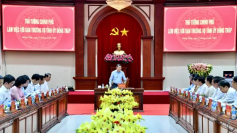 Thủ tướng Lê Minh Hưng chỉ đạo Đồng Tháp đổi mới tư duy, tháo gỡ điểm nghẽn