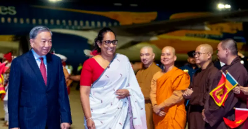 Thủ tướng Sri Lanka ra sân bay đón Tổng Bí thư, Chủ tịch nước Tô Lâm