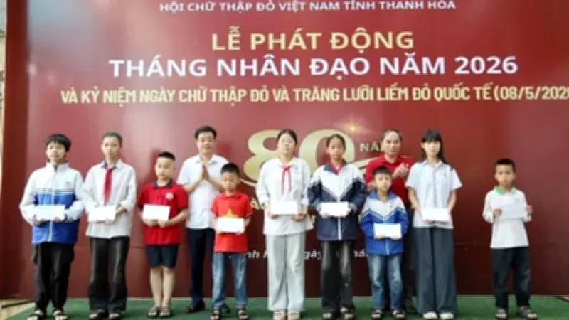 Thanh Hóa phát động Tháng Nhân đạo 2026, kêu gọi chung tay vì cộng đồng