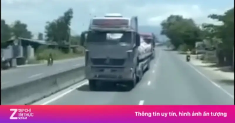 Thực hư vụ 2 xe tải chạy ngược chiều trên Quốc lộ 1 qua Khánh Hòa