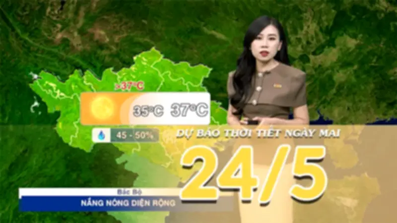 Thời tiết hôm nay: Bắc Bộ nắng nóng, Trung Bộ mưa dông cục bộ