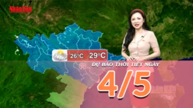 Thời tiết hôm nay: Bắc Bộ sáng mưa, trưa hửng nắng; Nam Bộ chiều tối có dông