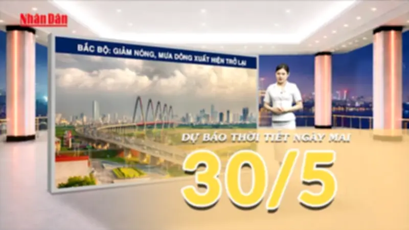 Thời tiết hôm nay: Miền Bắc, Trung giảm nắng nóng, mưa dông xuất hiện
