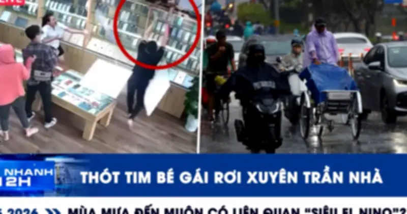 Thót tim bé gái rơi xuyên trần nhà, mưa đến muộn có liên quan siêu El Nino