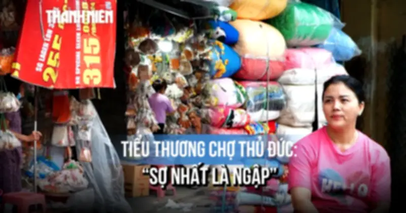 Tiểu thương chợ Thủ Đức khổ sở vì ngập mỗi mùa mưa