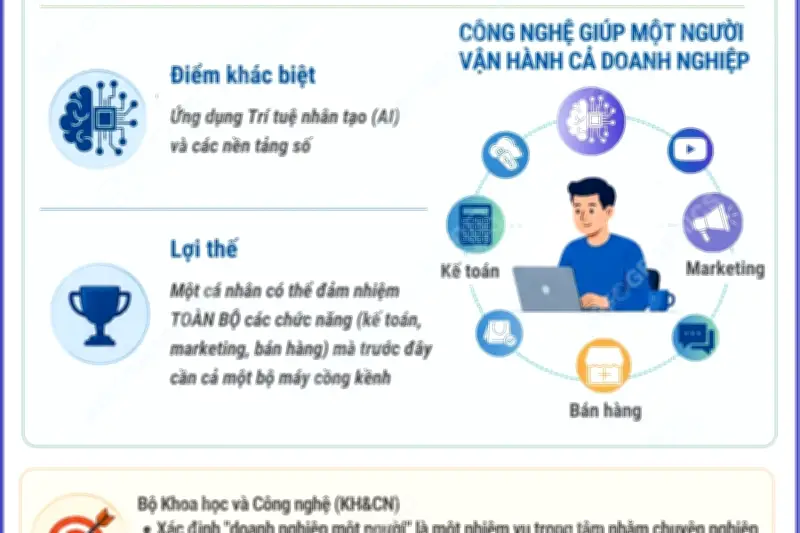 Tìm hiểu về mô hình doanh nghiệp một người tại Việt Nam
