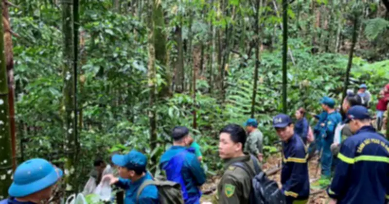 Tìm kiếm người đàn ông mất tích trong rừng sâu ở Tuyên Quang
