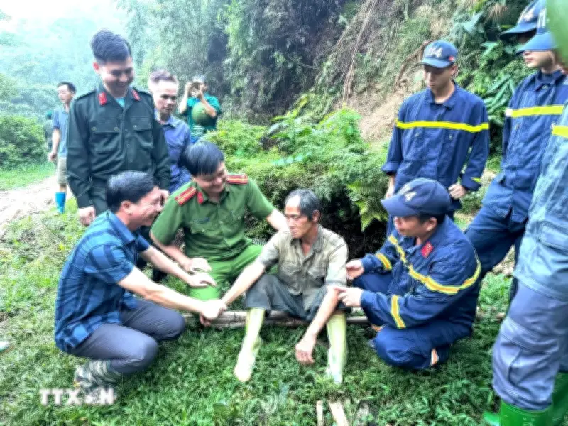 Tìm thấy người đàn ông mất tích trong rừng ở Bắc Quang