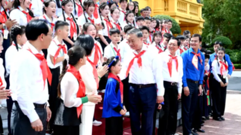 Tổng Bí thư, Chủ tịch nước gặp mặt 85 đội viên tiêu biểu toàn quốc