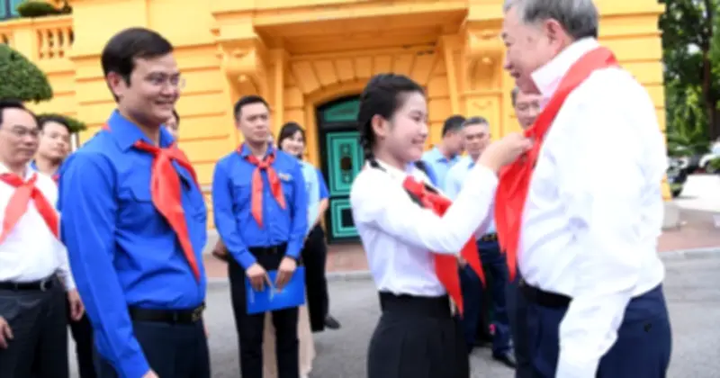Tổng Bí thư, Chủ tịch nước Tô Lâm gặp mặt 85 đội viên tiêu biểu