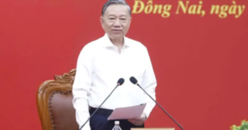 Tổng Bí thư, Chủ tịch nước Tô Lâm làm việc với Ban Thường vụ Thành ủy Đồng Nai