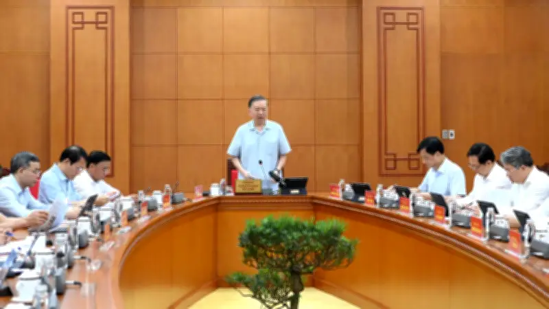Tổng Bí thư, Chủ tịch nước Tô Lâm làm việc với Viện Hàn lâm KHCN
