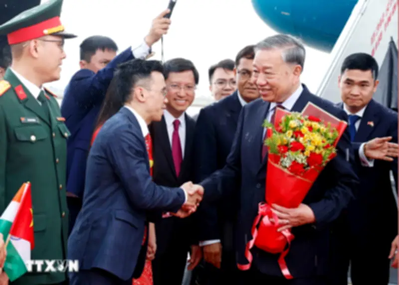 Tổng Bí thư, Chủ tịch nước Tô Lâm lên đường thăm cấp Nhà nước tới Ấn Độ