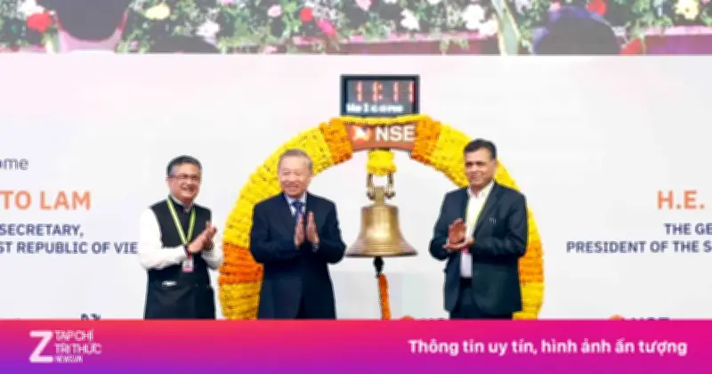 Tổng Bí thư, Chủ tịch nước Tô Lâm rung chuông khai mạc sàn chứng khoán Ấn Độ