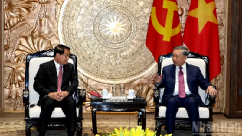 Tổng Bí thư, Chủ tịch nước Tô Lâm tiếp Bí thư Thành ủy Viêng Chăn
