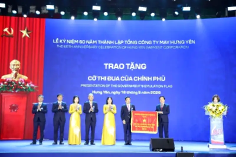 Tổng công ty May Hưng Yên kỷ niệm 60 năm thành lập, đón nhận Cờ thi đua Chính phủ