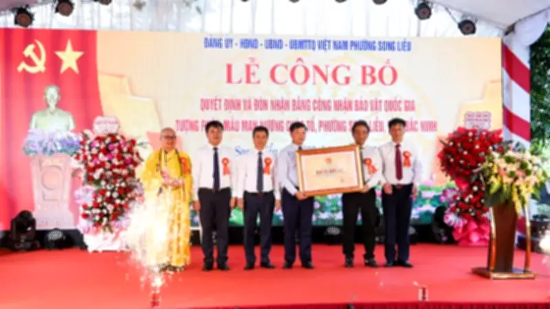 Tượng Phật Mẫu Man Nương chùa Tổ được công nhận Bảo vật quốc gia