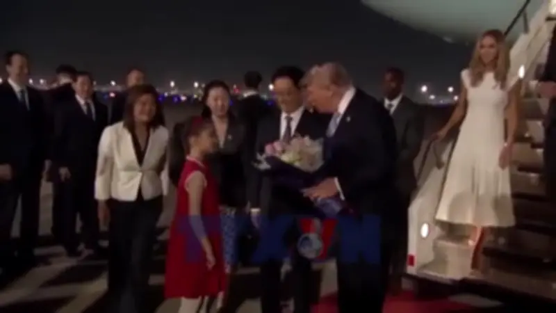 Tổng thống Mỹ Donald Trump đến Bắc Kinh thăm cấp nhà nước Trung Quốc