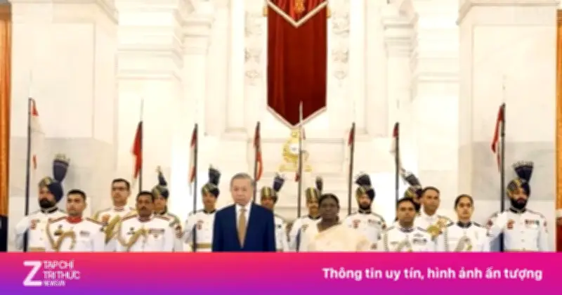 Tổng thống Ấn Độ chủ trì chiêu đãi Tổng Bí thư, Chủ tịch nước Tô Lâm