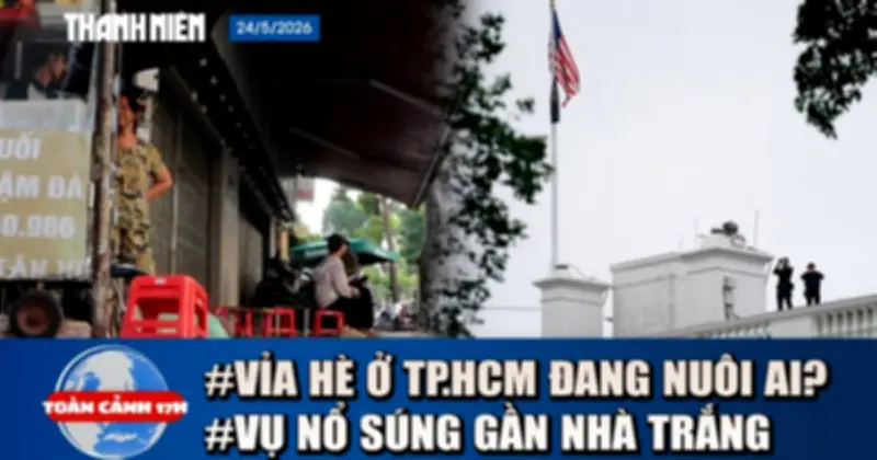 Toàn cảnh 17h: Vỉa hè mưu sinh, nổ súng gần Nhà Trắng, nắng nóng TP.HCM