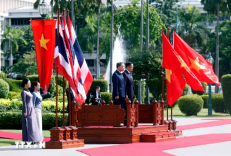 Toàn cảnh lễ đón Tổng Bí thư, Chủ tịch nước Tô Lâm và Phu nhân thăm chính thức Thái Lan