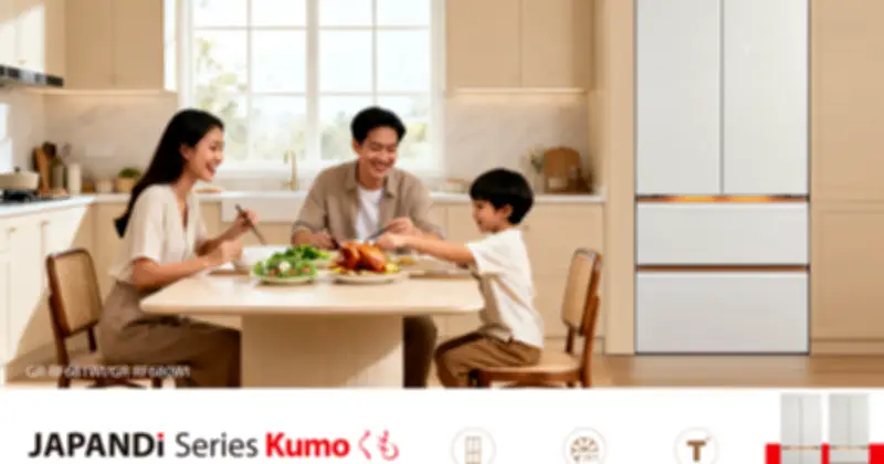 Toshiba ra mắt tủ lạnh JAPANDi Series Kumo: Thiết kế tối giản, trải nghiệm tinh tế
