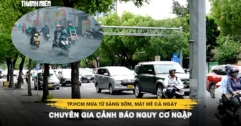 TP.HCM mát mẻ sau mưa sáng, chuyên gia cảnh báo nguy cơ ngập khi triều cường