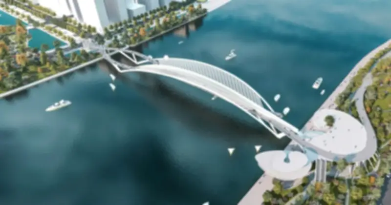 TP.HCM thị sát công trường cầu đi bộ vượt sông Sài Gòn, chuẩn bị đổ bê tông trụ chính