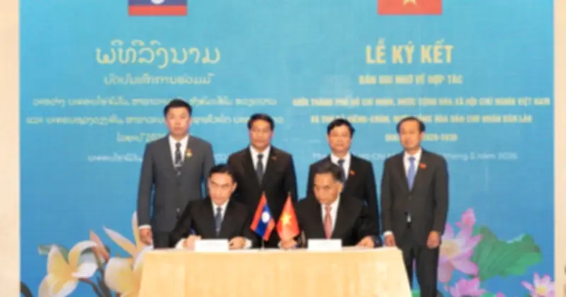 TP.HCM và thủ đô Vientiane ký kết hợp tác giai đoạn 2026-2030