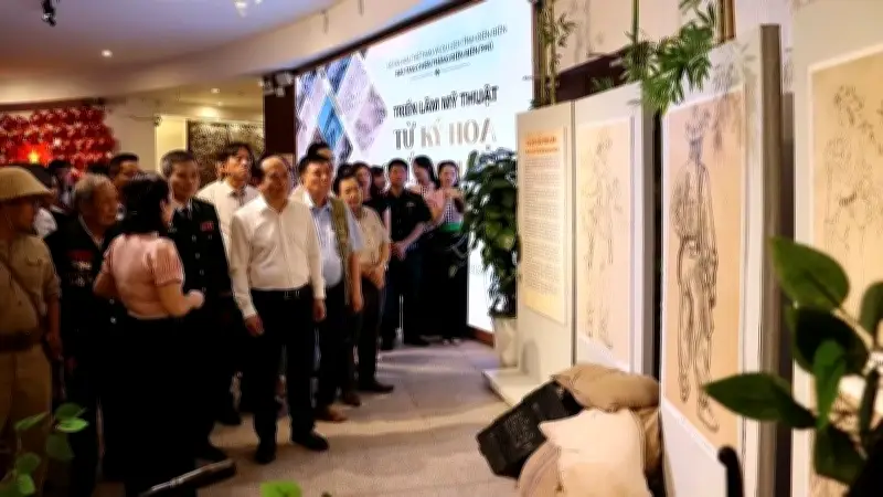 Triển lãm ký họa chiến trường Điện Biên Phủ: Sống động lịch sử qua công nghệ số