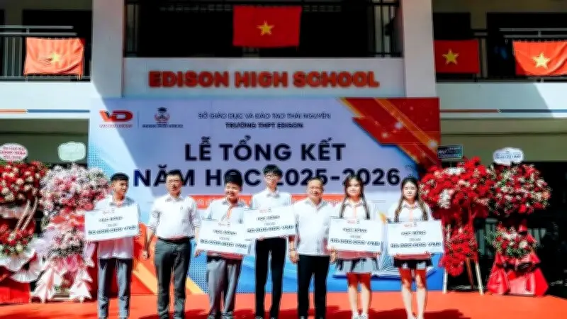 Trường THPT Edison Thái Nguyên: Năm học đầu tiên ghi dấu ấn với chất lượng giáo dục vượt trội