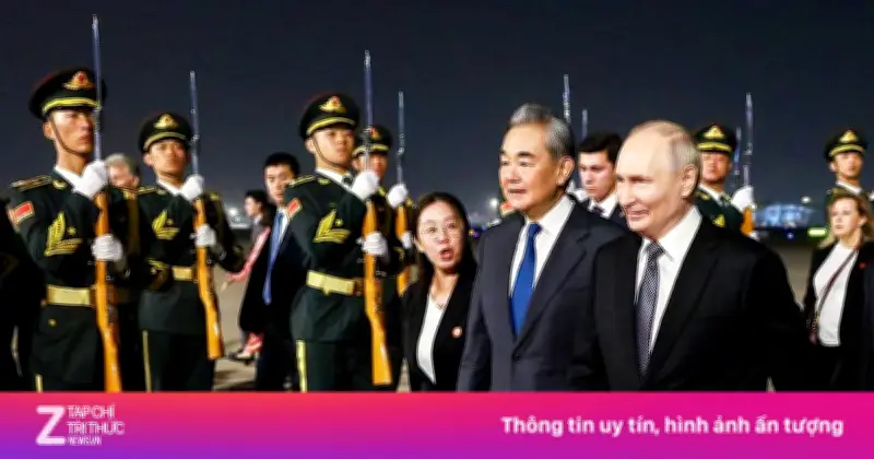 Trung Quốc trải thảm đỏ đón Tổng thống Nga Putin tới Bắc Kinh