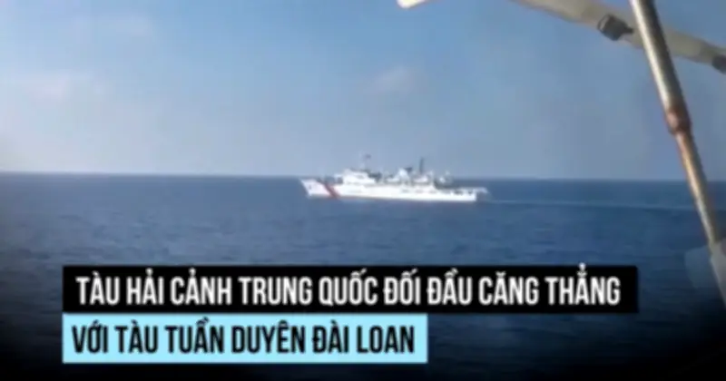 Tàu hai cánh Trung Quốc đối đầu tuần duyên Đài Loan