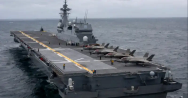 Tàu khu trục Kaga chuẩn bị tiếp nhận F-35B cho diễn tập Mỹ-Nhật