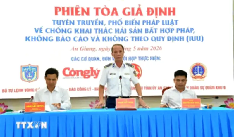 Tuyên truyền chống IUU bằng hình thức phiên tòa giả định