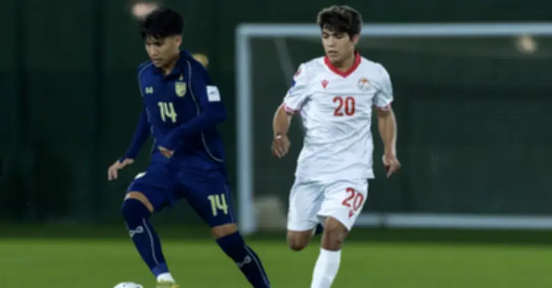 U17 Thái Lan thất bại 0-2 trước Tajikistan tại VCK U17 châu Á 2026