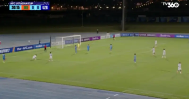 U17 Uzbekistan hủy diệt U17 Ấn Độ 3-0, trận đấu một chiều