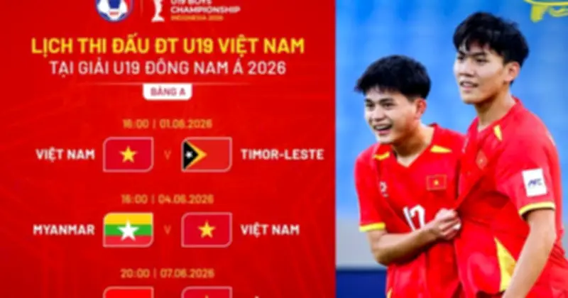 U.19 Việt Nam cùng bảng chủ nhà Indonesia tại giải Đông Nam Á