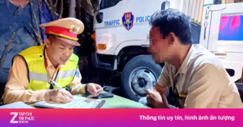 Uống rượu chở hai con nhỏ, người đàn ông bị CSGT Hà Nội xử phạt