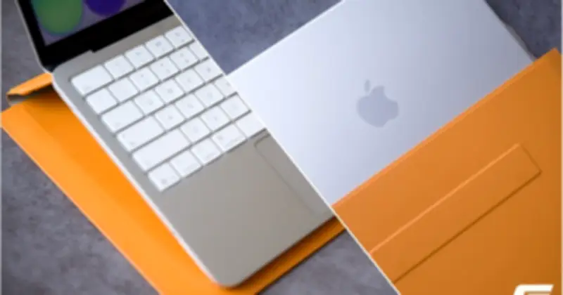 Uniq Oslo: Túi bảo vệ MacBook Neo kiêm giá đỡ thông minh, tiện lợi