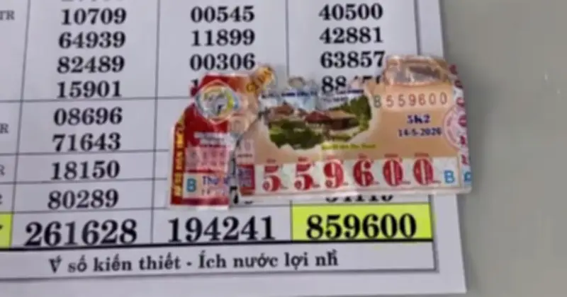 Vé số trúng 50 triệu bị rách, chủ nhân lo lắng không biết có đổi được không